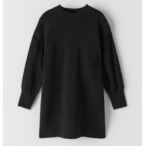Black knit tunic sweater dress